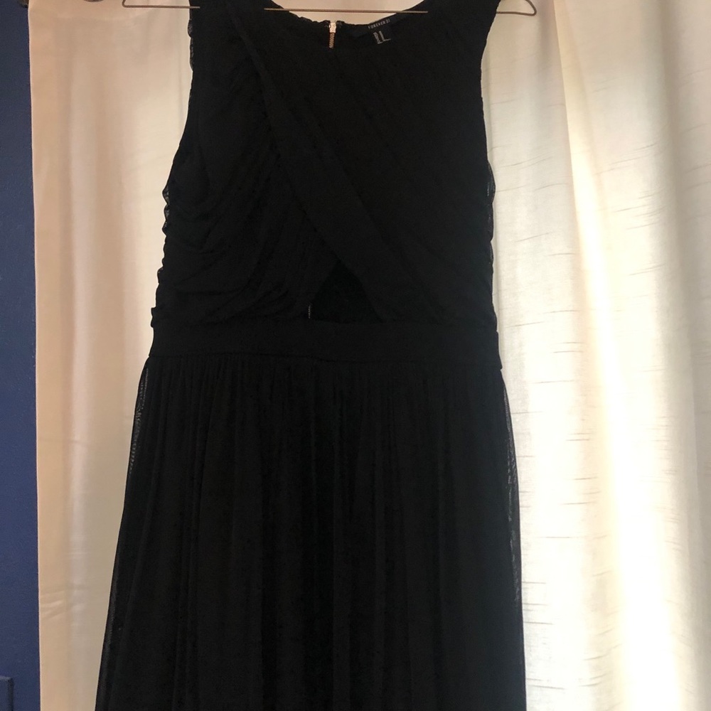 Black short cocktail dress